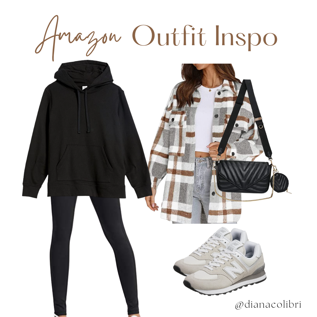 Amazon Hoodie and Shacket Casual Outfit Inspo - Diana Colibri