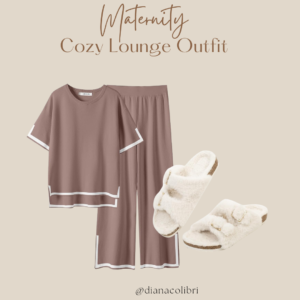 2pc. Maternity Lounge Set- Green