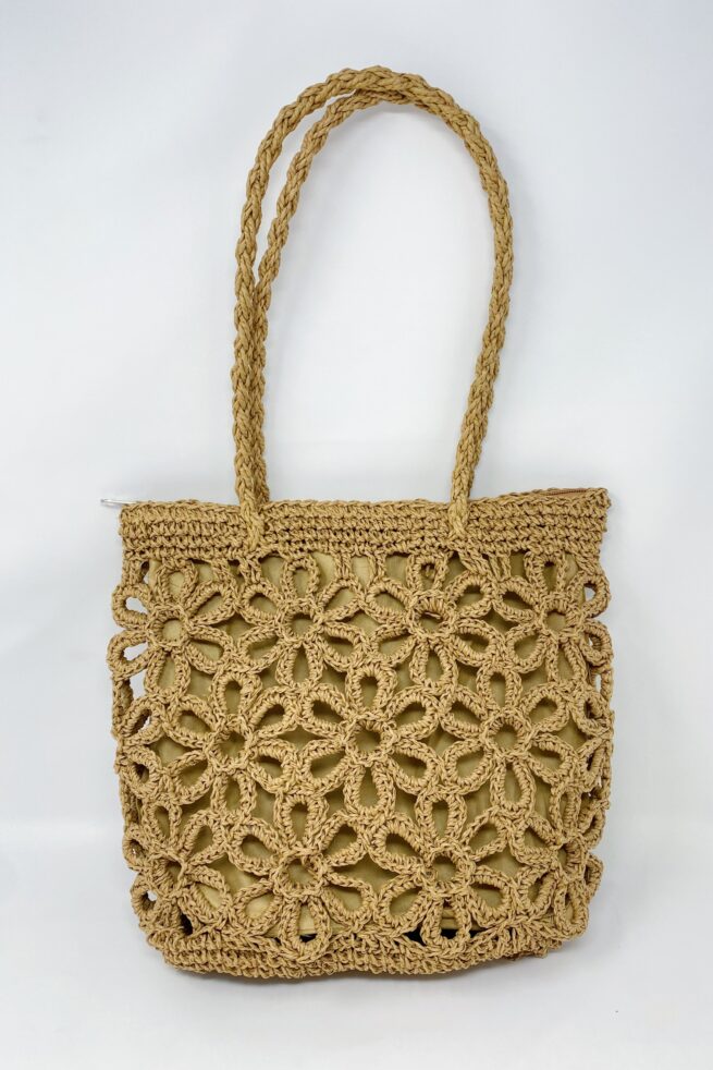 Hand Made Muted Floral Tote