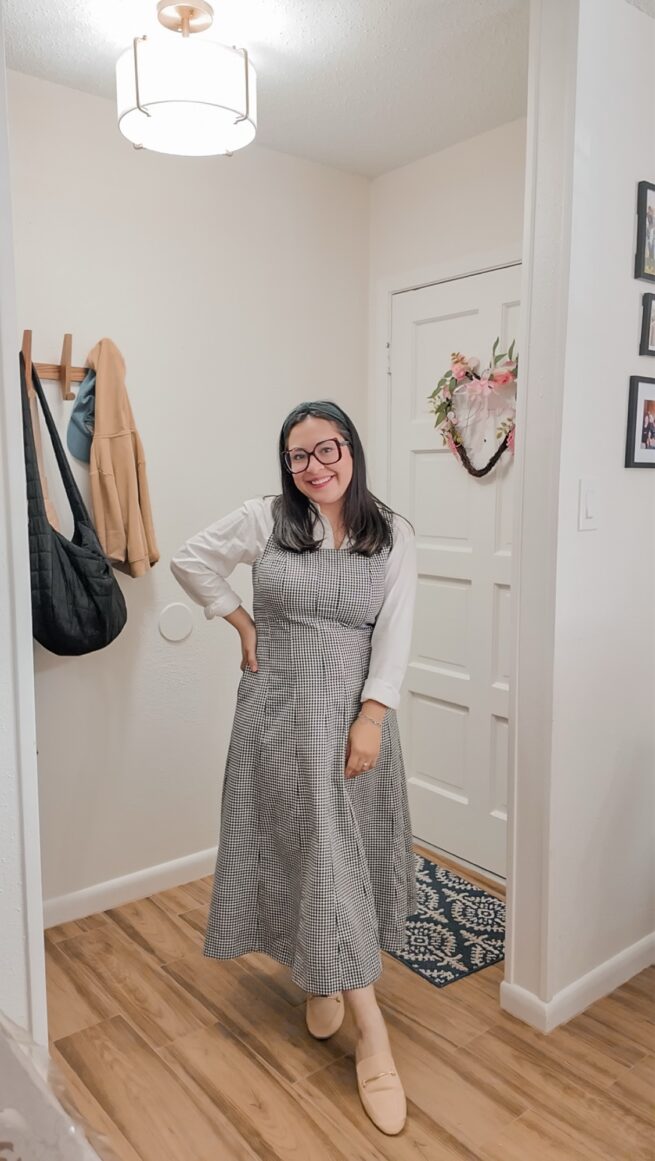 CA Everyday Dress - Brown Gingham