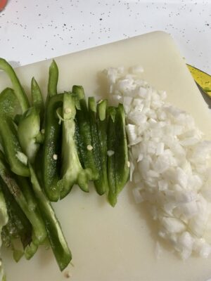 bell pepper and onion