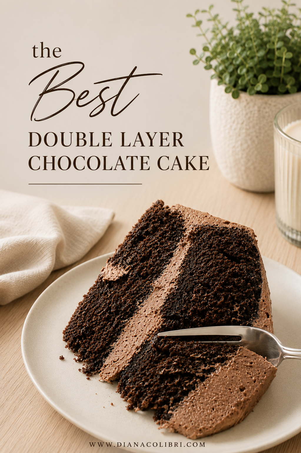 Classic Chocolate Cake with Chocolate Buttercream